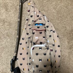 SOLD—HTF Kavu Cattitude Rope Sling Bag EUC